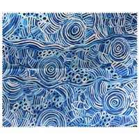 Utopia Aboritginal Art Microfibre Lens Cloth - My Mother&#39;s Country (Blue)