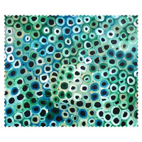 Utopia Aboriginal Art Microfibre Lens Cloth - Soakage (Green_