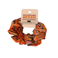 Warlukurlangu Aboriginal design Hair Scrunchy - Dogwood Tree Dreaming (Medium)