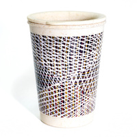 Pupini Jilamara Bamboo Lidded Travel Mug (227ml - 8oz) - Better World Art