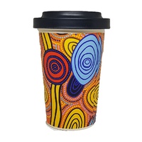 Hogarth Arts Eco Bamboo Reusable Travel Mug (430ml) - Skipping Stones