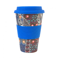 Aboriginal All Natural Bamboo Eco Travel/Coffee Mug (450ml) - Dreamtime Sisters