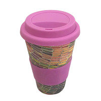 Aboriginal All Natural Bamboo Eco Travel/Coffee Mug (450ml) - Desert Yam (Multi)