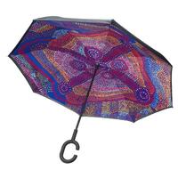 Warlukurlangu Aboriginal Art Inverted Umbrella - Marapinti Dreaming