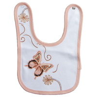 Muralappi Dreamytime Aboriginal design Cotton Baby Bib - Walbul the Butterfly