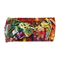 Utopia Aboriginal Art Bamboo Fabric Baby Headband - Grass Seed Dreaming