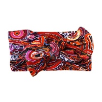 Utopia Aboriginal Art Bamboo Fabric Baby Headband - Awelye