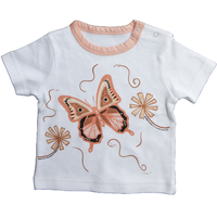 Muralappi Dreamytime Aboriginal design Soft Cotton TShirt (1 Year) - Walbul the Butterfly