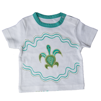 Muralappi Dreamytime Aboriginal design Soft Cotton TShirt (4 Year) - Yalnga the Turtle