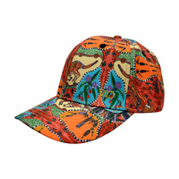 Warrina Aboriginal Art 6 Panel Baseball Cap - Mirram Miram Aka
