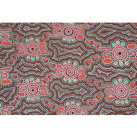 Handmade Aboriginal Design Cool Neck Ties - Bush Orange Dreaming