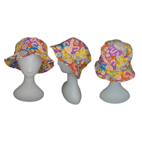 Bunabiri Aboriginal Art Cotton Bucket Hat - Water Dreaming