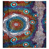Tobwabba Aboriginal Art Cotton Voile Sarong (Blue) - 1.8m