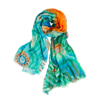Koh Living Aboriginal Art Modal Scarf (172cm x 102cm) - Hooked