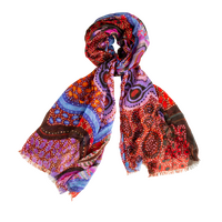 Koh Living Aboriginal Art Modal Scarf (172cm x 102cm) - Our Country