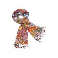 Koh Living Aboriginal Art Polyester Cashmere Scarf (70cm x 180cm) - Grandmother&#39;s Country