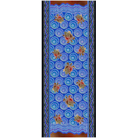 Muralappi Journey Aboriginal Art Modal Scarf (170 x 70) - Sea Turtles