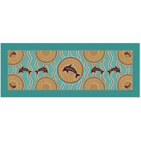 Muralappi Journey Aboriginal Art Modal Scarf (180cm x 70cm) - The Dolphin