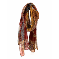 Better World Aboriginal Art Organic Cotton Summer Scarf (200cm x 70cm) - Salt Lake