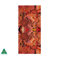 Warlukurlangu Aboriginal Art Giftboxed Silk Scarf - Vaughan Springs