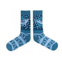 Spencer Flynn MEN&#39;&#39;S Aboriginal Art Socks - Ocean Dreaming