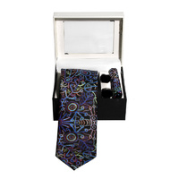 Better World Aboriginal 3pce Digital Silk Tie Set - Pikilyi Jukurrpa 2