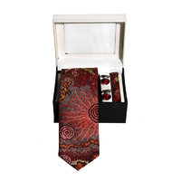 Better World Aboriginal 3pce Digital Polyester Tie Set - Travelling through Country