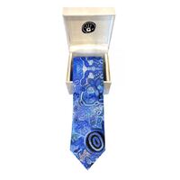 Better World Aboriginal Art Digital Print Boxed Polyester Tie - Pikilyi Jukurrpa 2
