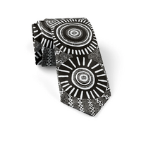 Munupi Aboriginal Art 2pce Woven Silk Tie Set - Pukamani 