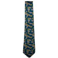 Scorched Earth Aboriginal Art Polyester Tie (T6003) - Creation Story (Teal )
