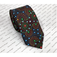 Warrina Aboriginal Art Silk Tie - Bush Dreamings of Utopia