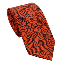 Warrina Aboriginal Art 100% Silk Tie (Giftbag) - Untitled