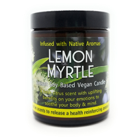 Native Soy based Vegan Candle Jar (160g) - Lemon Myrtle