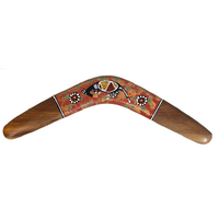Non-Returning Brigalow 40cm Aboriginal Made Boomerang - Handpainted