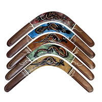 Contemporary - Skeenarang Booma Handpainted Aboriginal Art Returning 5 Ply Aboriginal Boomerang