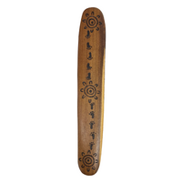 Handmade Timber Aboriginal Message Stick - Burnt design
