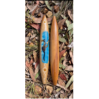 Skeenarang Booma - Bloodwood handpainted Music Sticks [30cm] - Blue Kangaroo