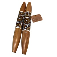 Traditional - Skeenarang Booma - Bloodwood handpainted Music Sticks [30cm] 