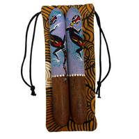 Gomi-Art Aboriginal Art Music/Clapping Sticks (21cm) Giftset