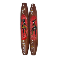KIDS handpainted Music Sticks [16cm] - Kangaroo - Skeenarang Booma