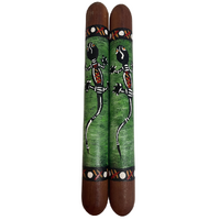Tracey Maree Aboriginal Art Contemporary design Music/Clapping Sticks (NQ Kwilla) (SINGLE PAIR)