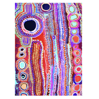 Better World Aboriginal Art Giftcard/Env - Two Dogs Dreaming