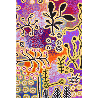 Better World Aboriginal Art Giftcard/Env - Yam & Bush Tomato Dreaming