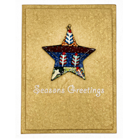 Better World Aboriginal Art Christmas Decoration Card - Bush Medicine Plants 2