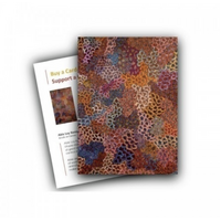 Kembla Corp Aboriginal Art Giftcard/Env [Large] - Medicine Leaves (Utopia NT)