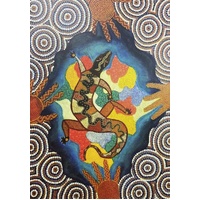 Kembla Corp Aboriginal Art Giftcard/Env [Large] - Ngayaga Yanadaa Dhuga Dreaming (NSW)
