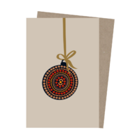 Paperbark Prints Aboriginal Art Gift Card - Christmas Bauble