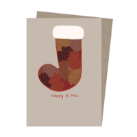 Paperbark Prints Aboriginal Art Gift Card - Christmas Stocking