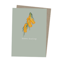 Paperbark Prints Aboriginal Art Gift Card - Flowering Moodjar