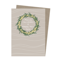 Paperbark Prints Aboriginal Art Gift Card - Golden Wattle Wreath